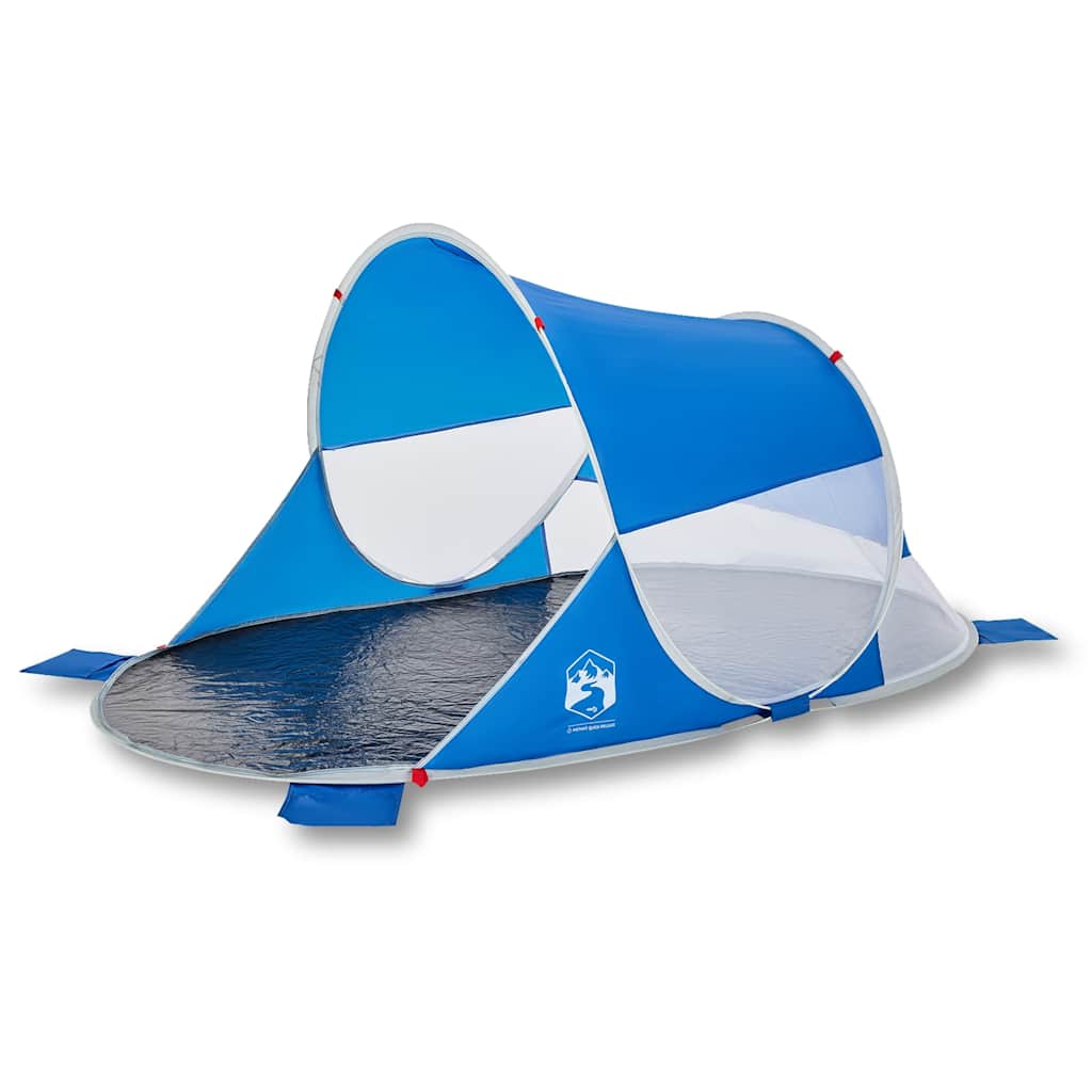 Strandtent pop-up waterdicht azuurblauw