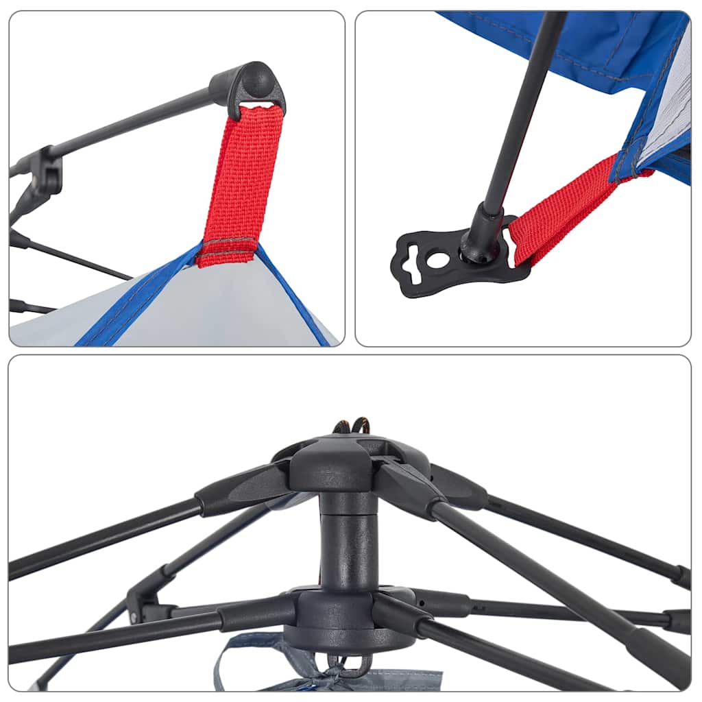 Strandtent waterdicht snelontgrendeling azuurblauw