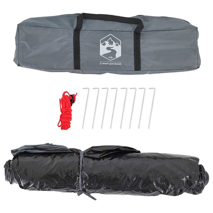 Tent 4-persoons snelontgrendeling grijs en oranje