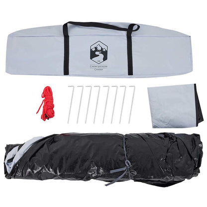 Koepeltent 4-persoons snelontgrendeling verduisterende stof wit