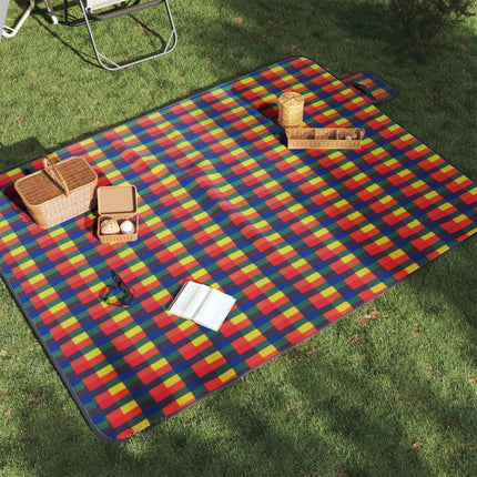 Picknickkleed Opvouwbaar Gestreept Fluweel