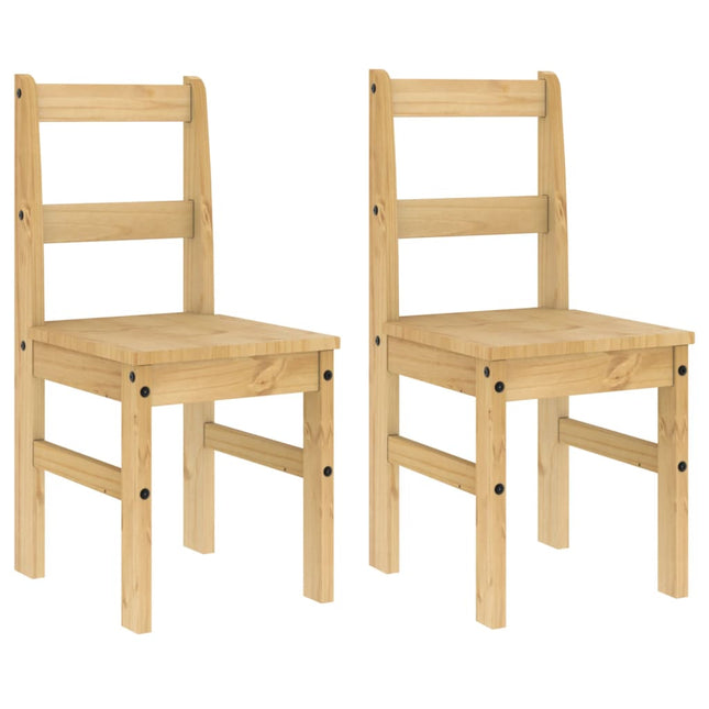 Eetkamerstoelen 2 St Panama 40X46X90 Cm Grenenhout
