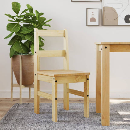Eetkamerstoelen 2 St Panama 40X46X90 Cm Grenenhout