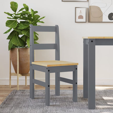 Eetkamerstoelen 2 St Panama 40X46X90 Cm Grenenhout