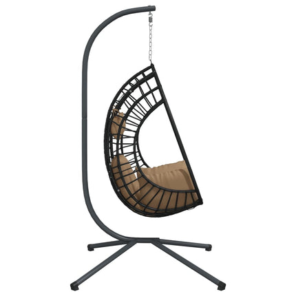 Hangstoel Met Standaard Rattan En Staal