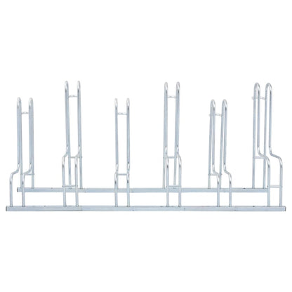 Fietsenstandaard voor 6 fietsen vrijstaand gegalvaniseerd staal