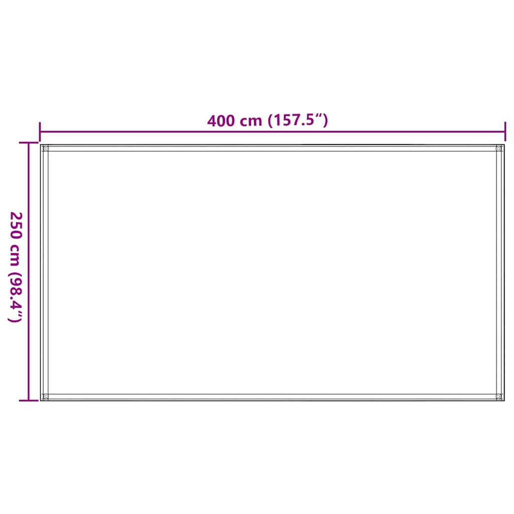 Tenttapijt 250x400 cm HDPE lichtgroen