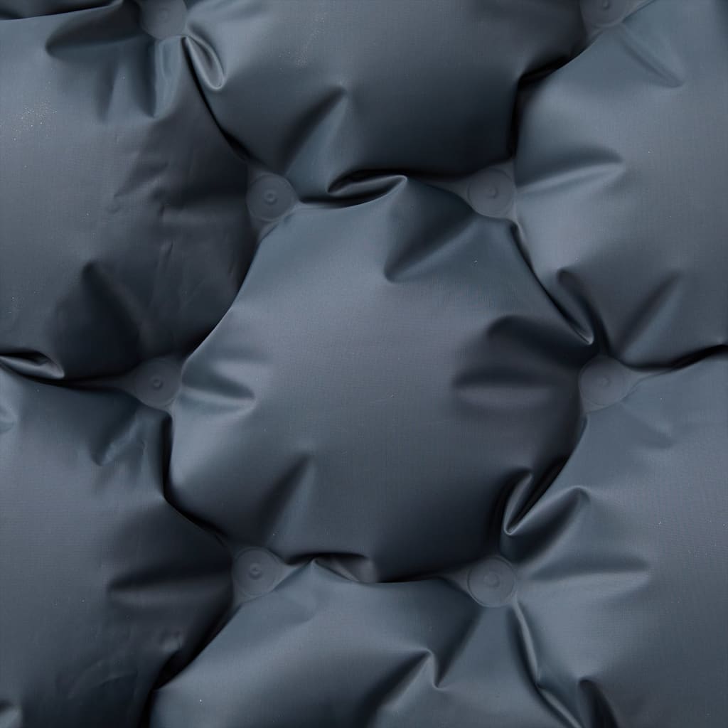 Kampeermatras met kussens zelfopblazend 2-persoons grijs