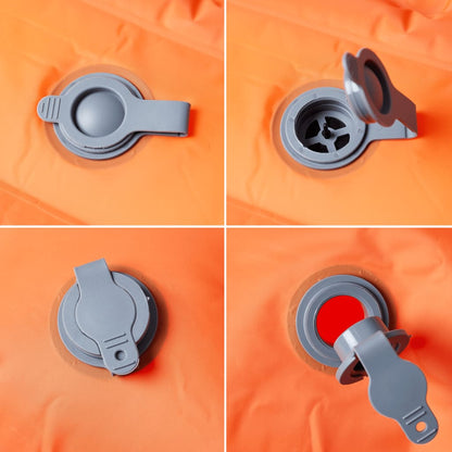 Kampeermatras met kussens zelfopblazend 2-persoons oranje