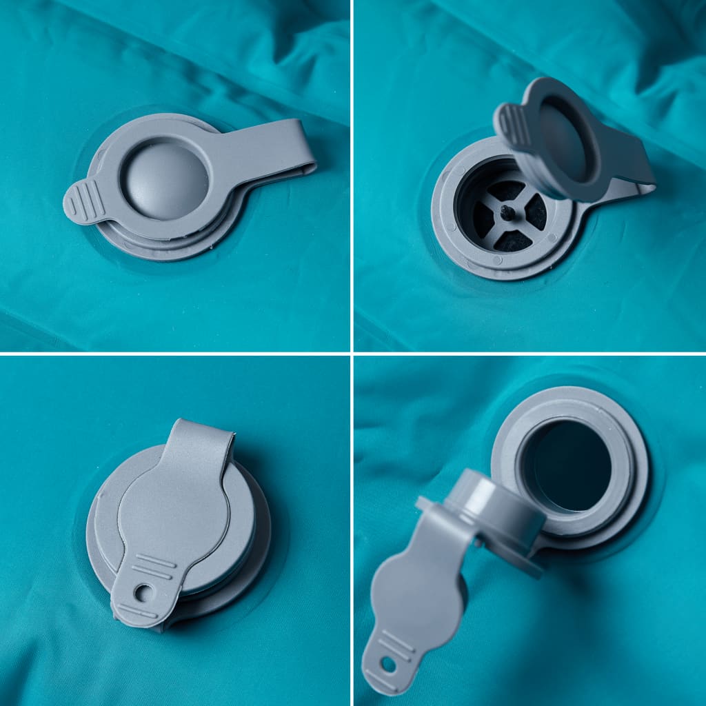 Kampeermatras met kussens zelfopblazend 2-persoons blauw