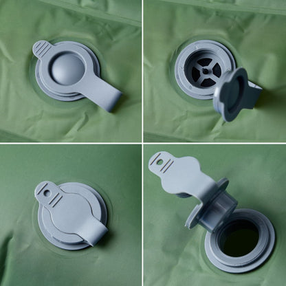 Kampeermatras met kussens zelfopblazend 2-persoons groen