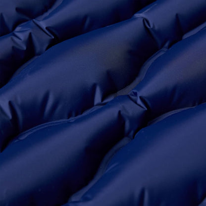 Kampeermatras met kussen zelfopblazend 1-persoons marineblauw