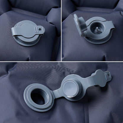 Kampeermatras opblaasbaar 190x58x6 cm 1- persoons grijs