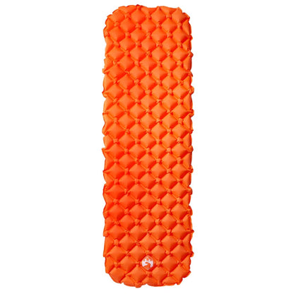 Kampeermatras opblaasbaar 190x58x6 cm 1-persoons oranje