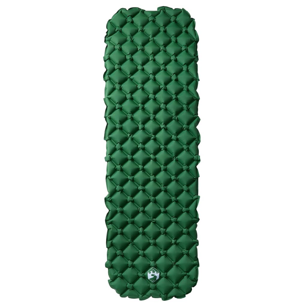 Kampeermatras opblaasbaar 190x58x6 cm 1- persoons groen
