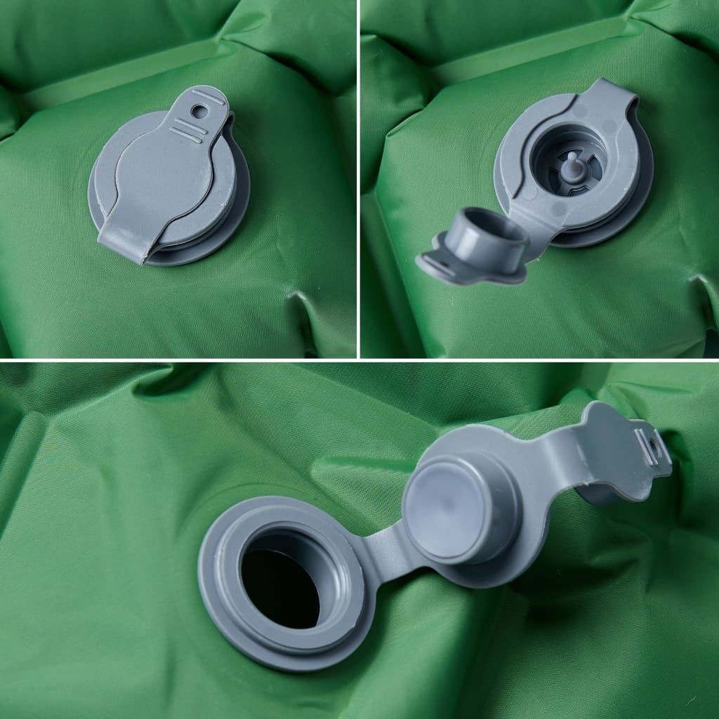 Kampeermatras opblaasbaar 190x58x6 cm 1- persoons groen