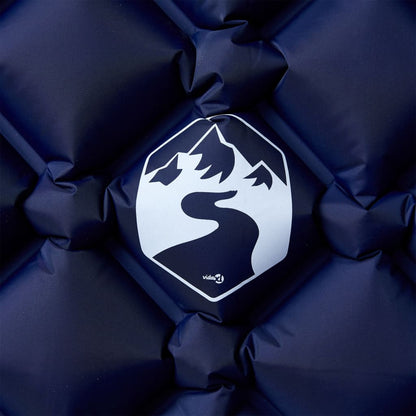 Kampeermatras opblaasbaar 190x58x6 cm 1-persoons marineblauw