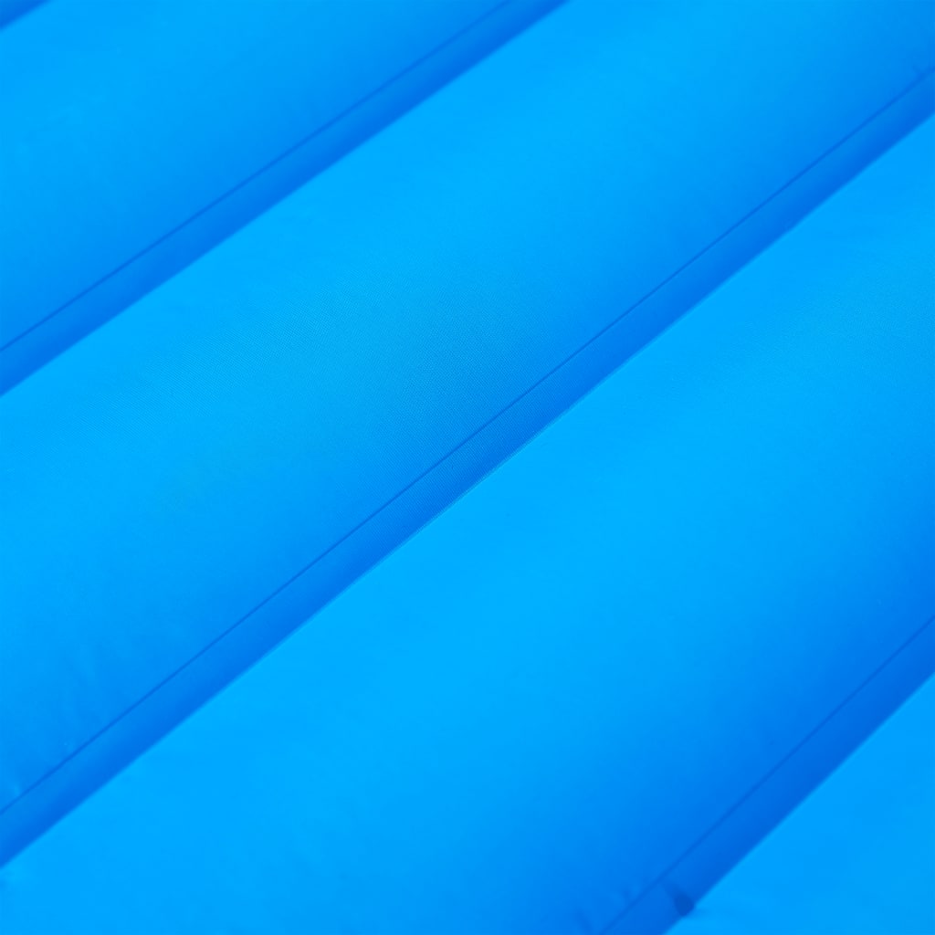 Kampeermatras met kussen zelfopblazend 1-persoons blauw