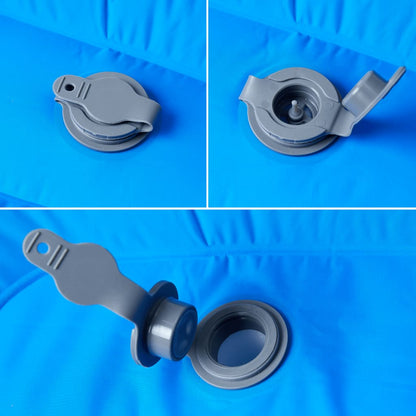 Kampeermatras met kussen zelfopblazend 1-persoons blauw