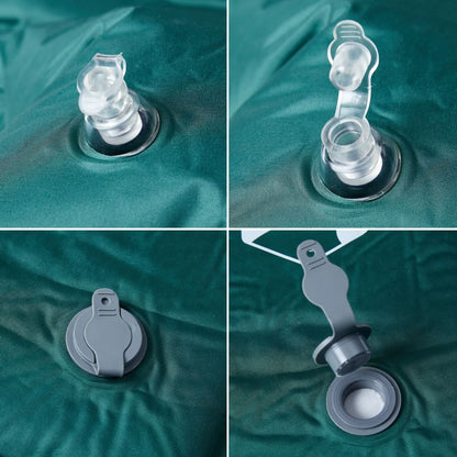 Kampeermatras met kussen zelfopblazend 1-persoons groen