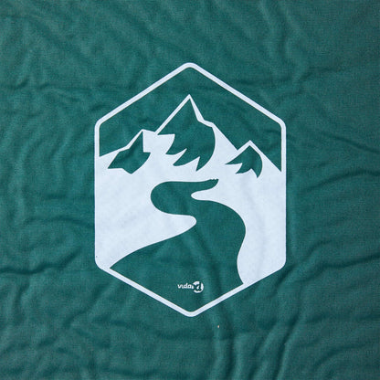 Kampeermatras met kussen zelfopblazend 1-persoons groen