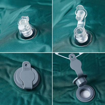 Kampeermatras met kussen zelfopblazend 1-persoons groen