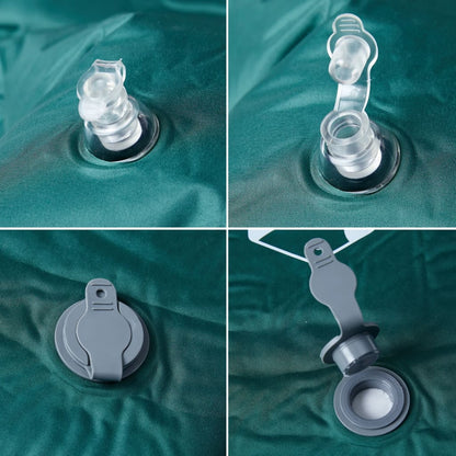 Kampeermatras met kussen zelfopblazend 1-persoons groen