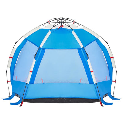 Strandtent 2-persoons waterdicht snelontgrendeling azuurblauw