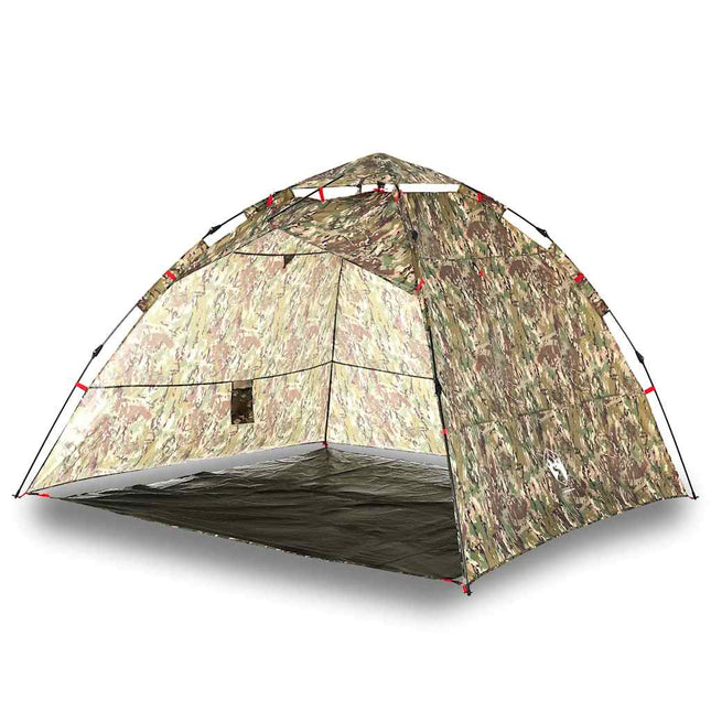 Tent 4-Persoons Snelontgrendeling Camouflage