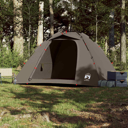 Tent 4-Persoons Snelontgrendeling Bruin