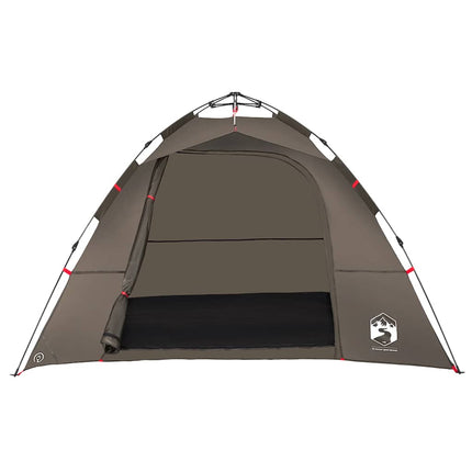 Tent 4-Persoons Snelontgrendeling Bruin