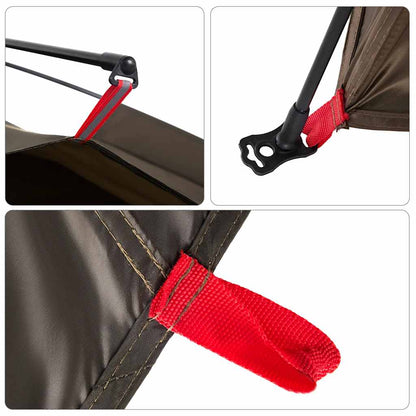 Tent 4-persoons snelontgrendeling bruin