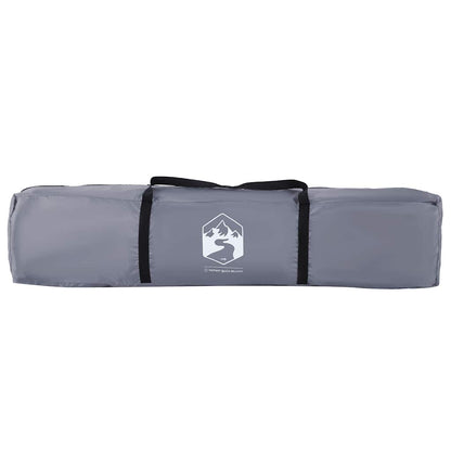 Kampeertent 4-persoons snelontgrendeling grijs en oranje