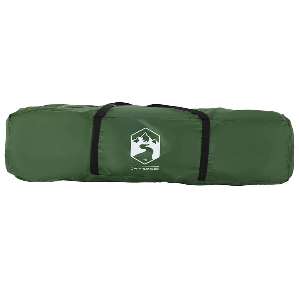 Kampeertent 4-persoons snelontgrendeling groen