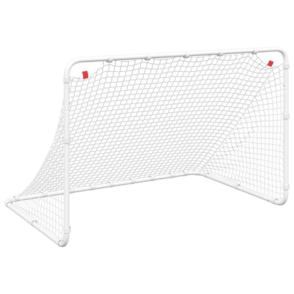 Voetbaldoel Wit 122X81X81 Cm Staal