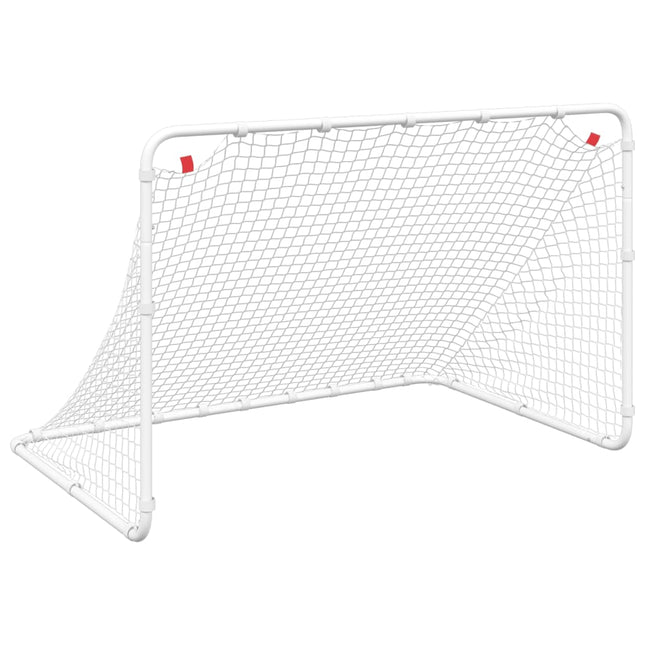 Voetbaldoel Wit 122X81X81 Cm Staal