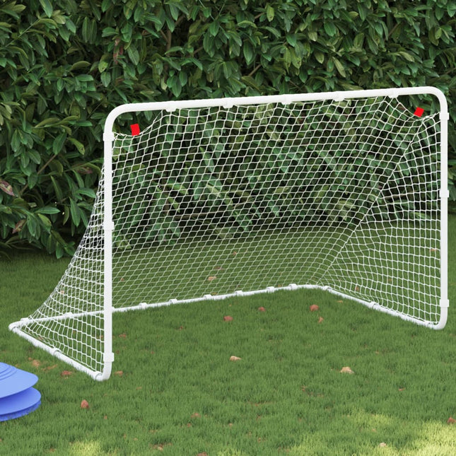 Voetbaldoel Wit 122X81X81 Cm Staal