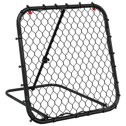 Voetbalrebounder Verstelbaar 84X73X60-80 Cm Staal Zwart Camouflage