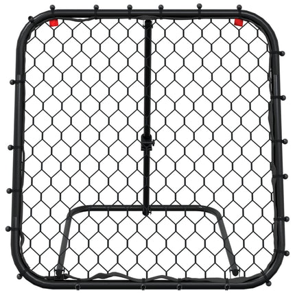 Voetbalrebounder Verstelbaar 84X73X60-80 Cm Staal Zwart Camouflage