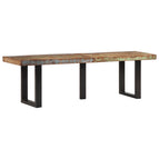 160 cm / massief gerecycled hout / met 3 poten