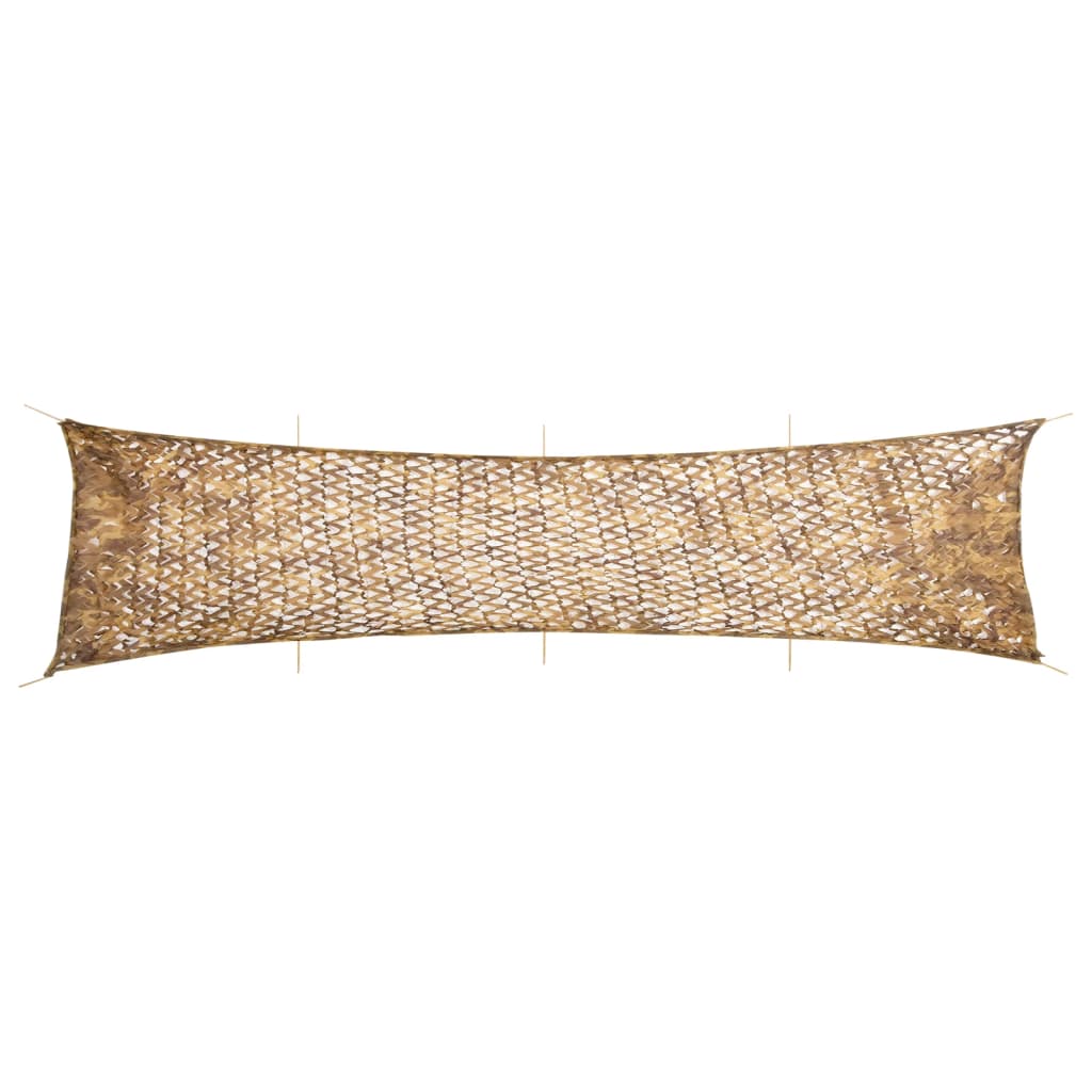 Camouflagenet met opbergzak 809x207 cm zandkleurig