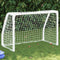 Kindervoetbaldoelen 2 St Met Bal 64X35X48 Cm Metaal Wit