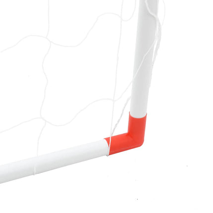 Kindervoetbaldoel Met Ballen 2-In-1 184X64X124 Cm Wit