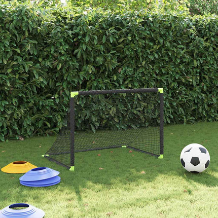 Kindervoetbaldoel Inklapbaar 90X64X64 Cm Zwart