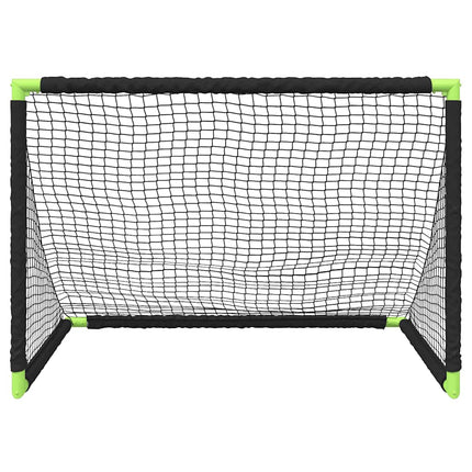 Kindervoetbaldoel Inklapbaar 90X64X64 Cm Zwart