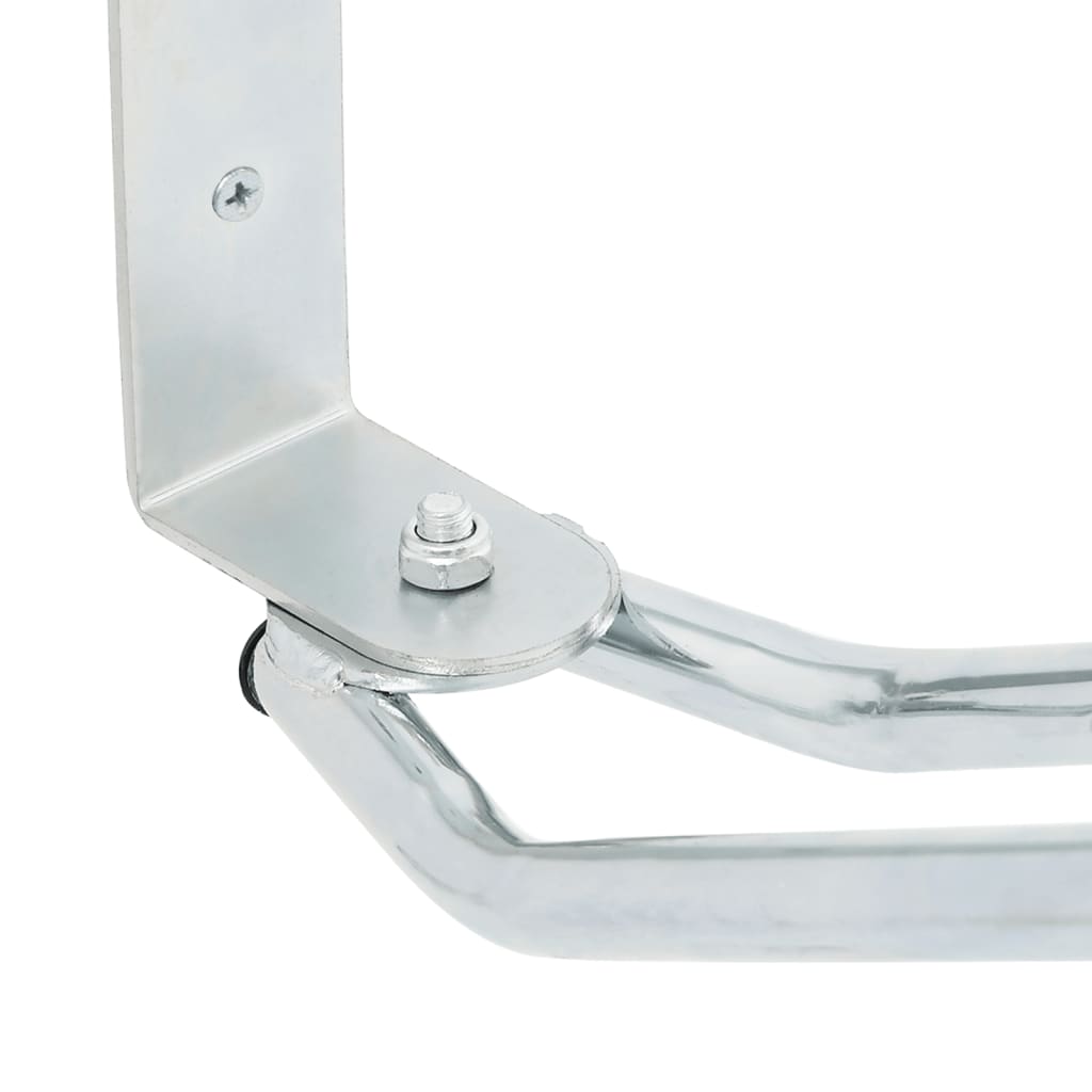 Fietsstandaard 2 st wandmontage gegalvaniseerd staal