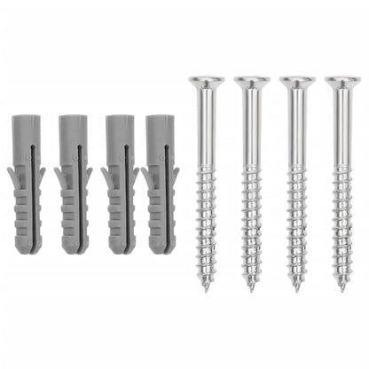 Fietsstandaard 2 st wandmontage gegalvaniseerd staal