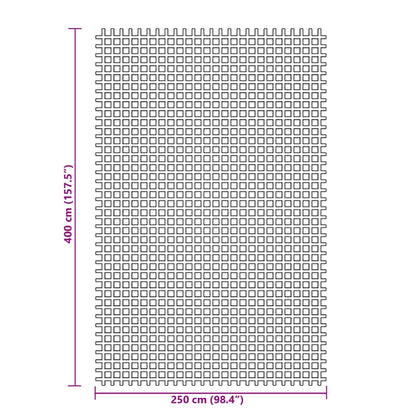 Tenttapijt 4x2,5 m antracietkleurig