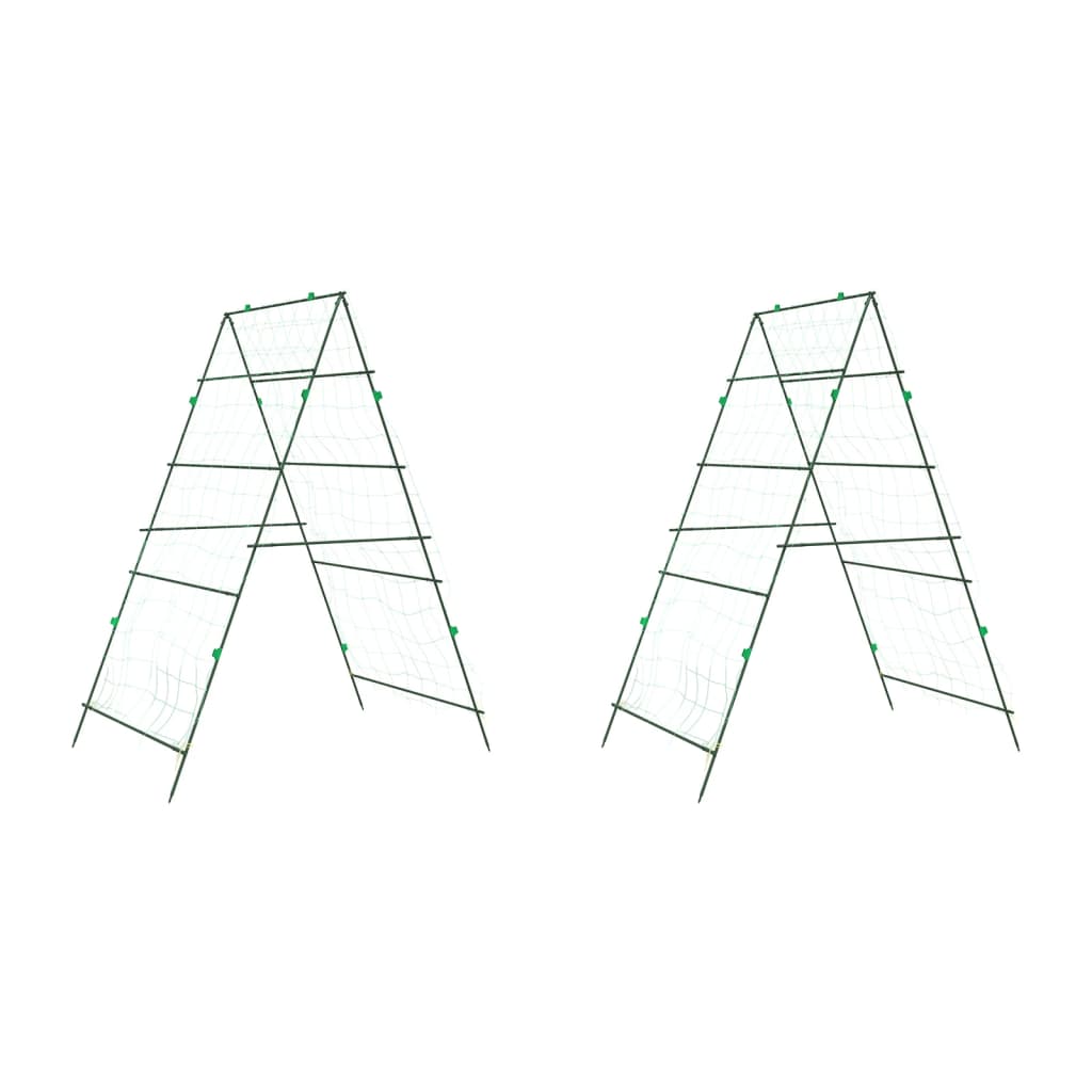 Plantenklimrekken 2 st A-frame staal
