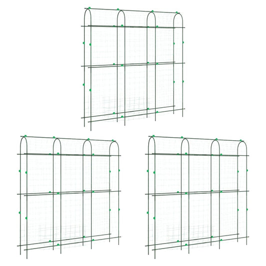 Plantenklimrekken 3 st U-frame staal